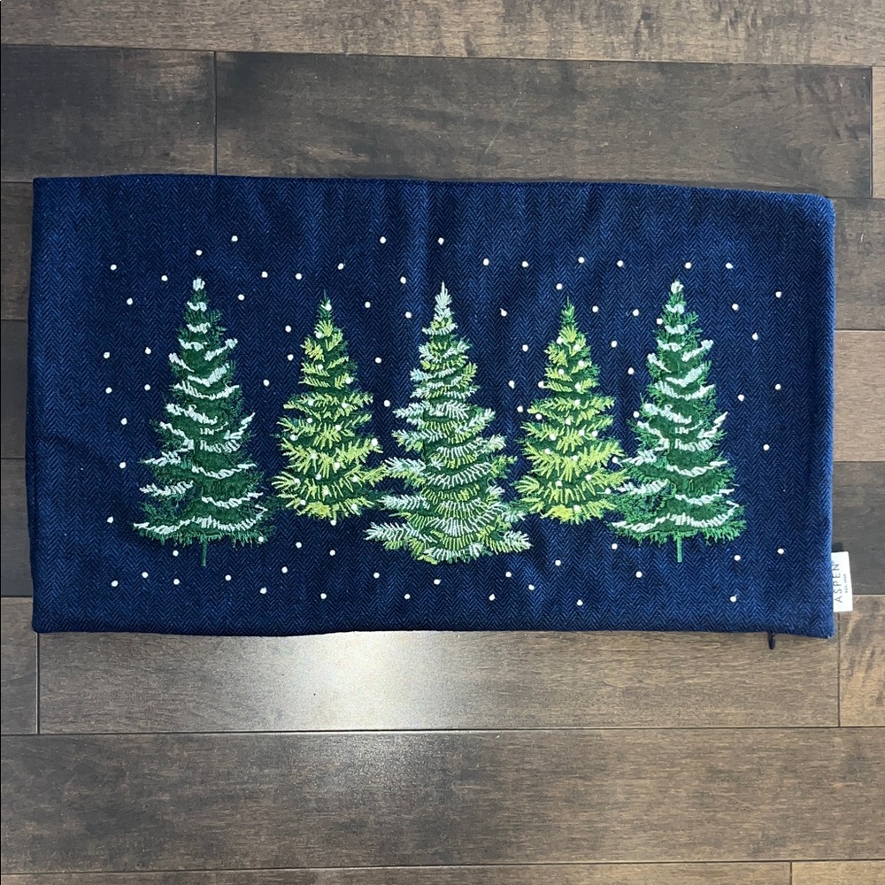 Aspen Snowy Landscape Pillow Cover